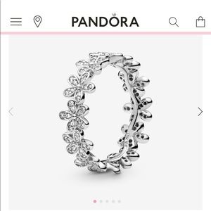 Pandora Daisy Flower Ring Size52